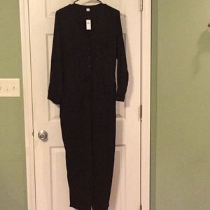 New w/tag black jumpsuit sz M